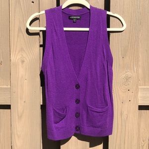 Violet wool blend Express Vest